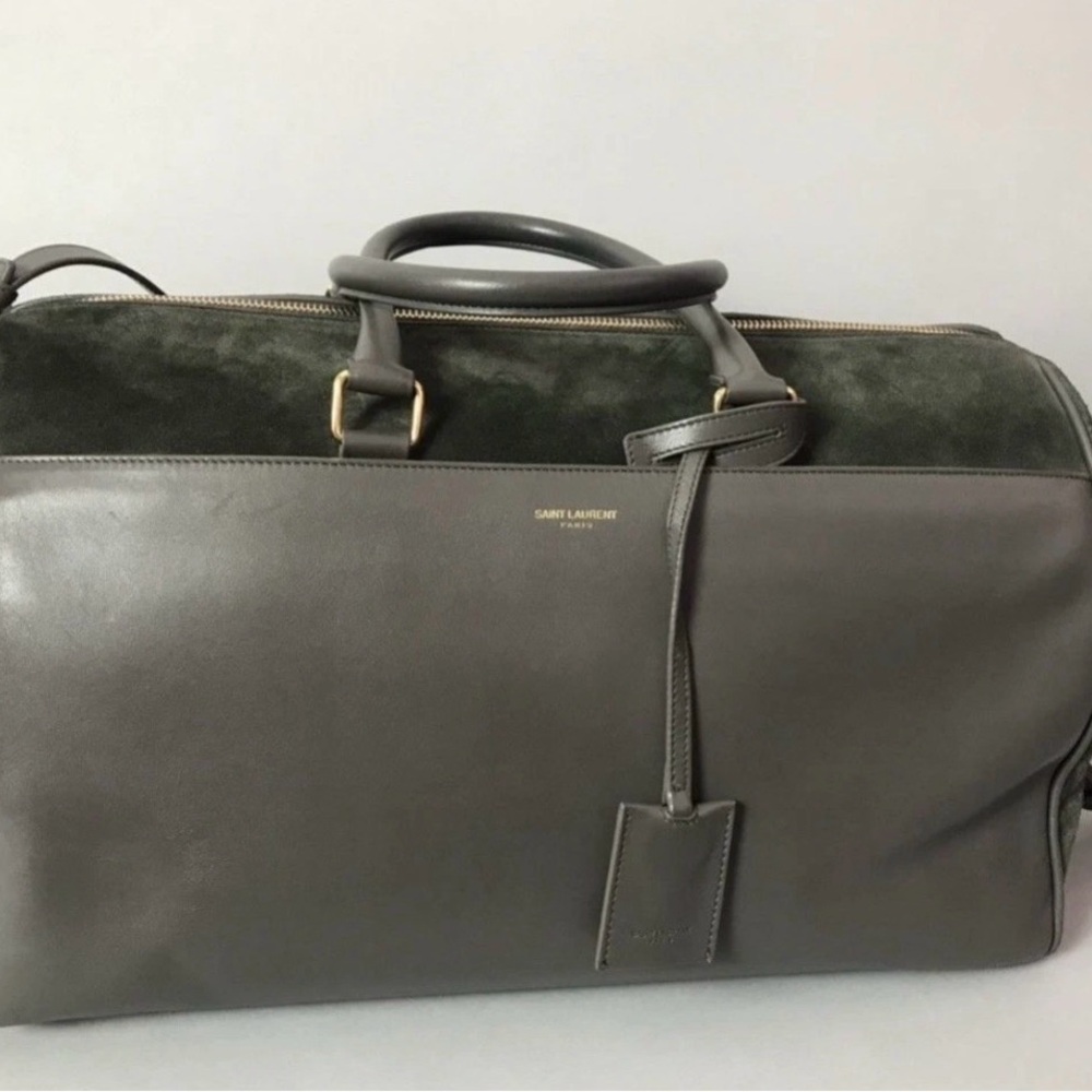 RARE Saint Laurent Gray Duffle Bag